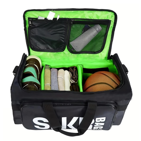 Athletes Sports Bag - Ultimate Gym & Travel Organizer with Adjustable Compartments