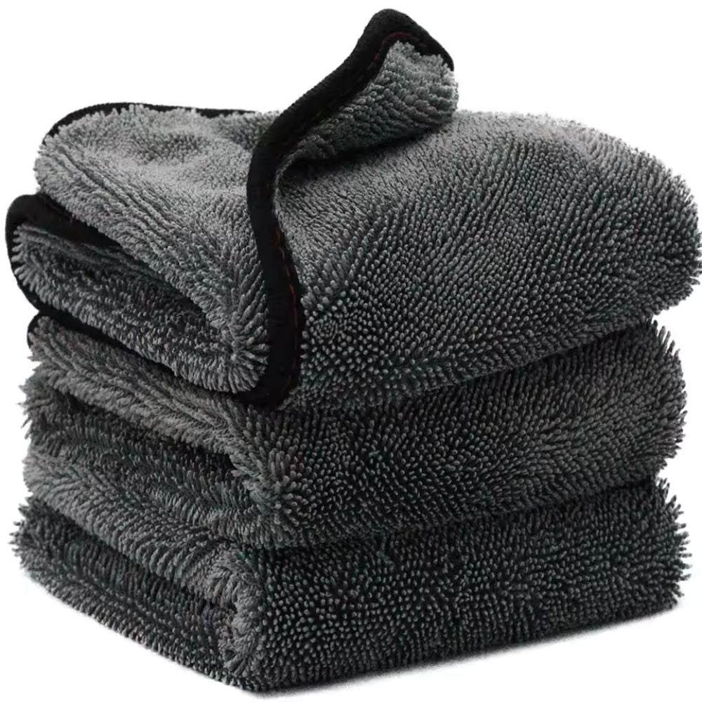 1200GSM Microfiber Twist Car Wash Towel - Scratch-Free Cleaning