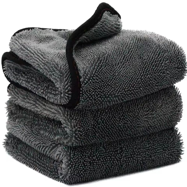 1200GSM Microfiber Twist Car Wash Towel - Scratch-Free Cleaning