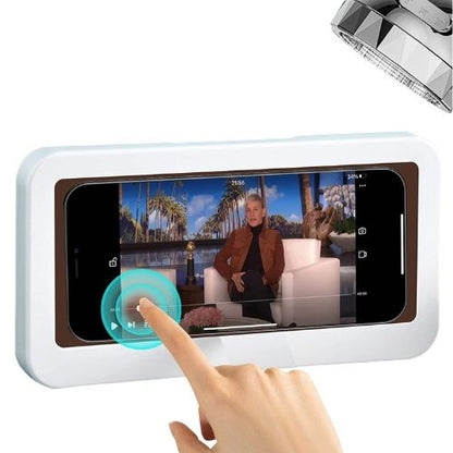 Shower Phone Holder - Waterproof Wall Mount with Touch Screen