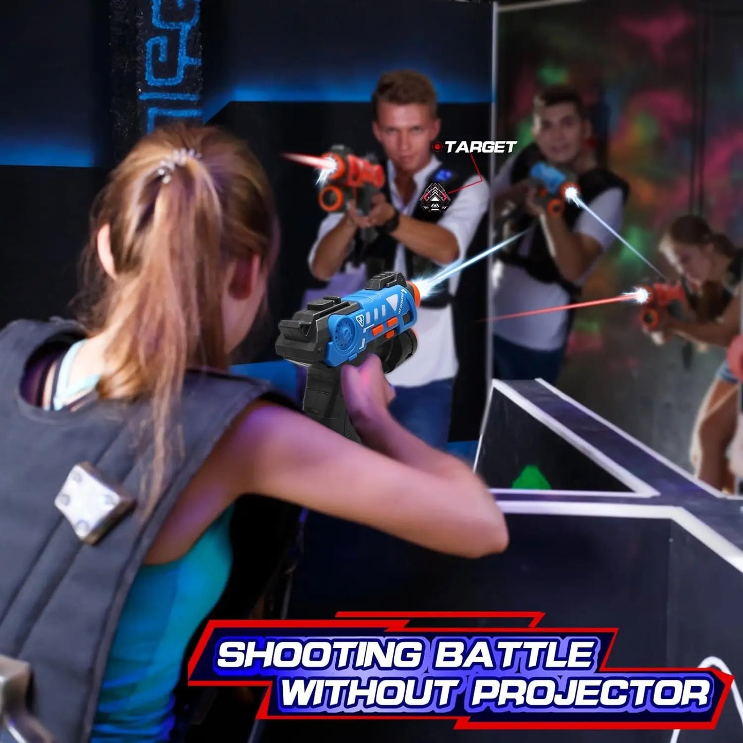 Projector Shooting Game - Interactive Arcade Toy with Duck, Dinosaur & UFO Modes