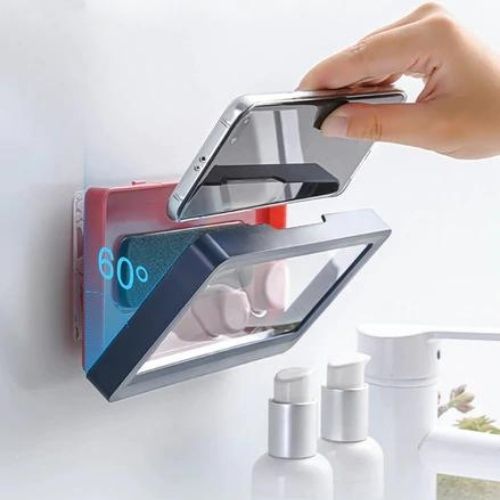 Shower Phone Holder - Waterproof Wall Mount with Touch Screen