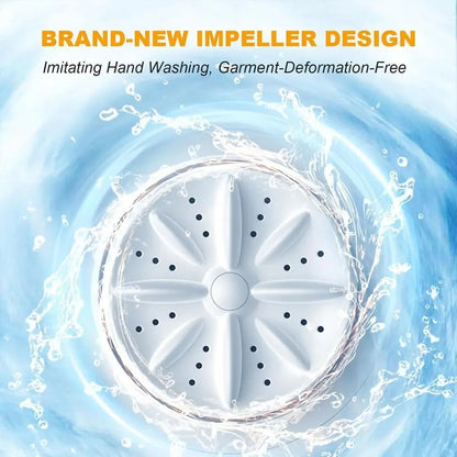 Portable Mini Washing Machine - Cordless Laundry for Travel & Dorms