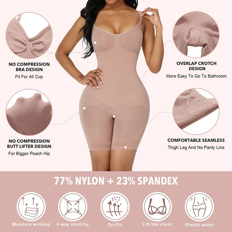 Shapewear Bodysuit - Tummy Control & Seamless Sculpting for Women