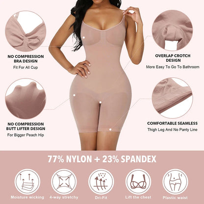 Shapewear Bodysuit - Tummy Control & Seamless Sculpting for Women