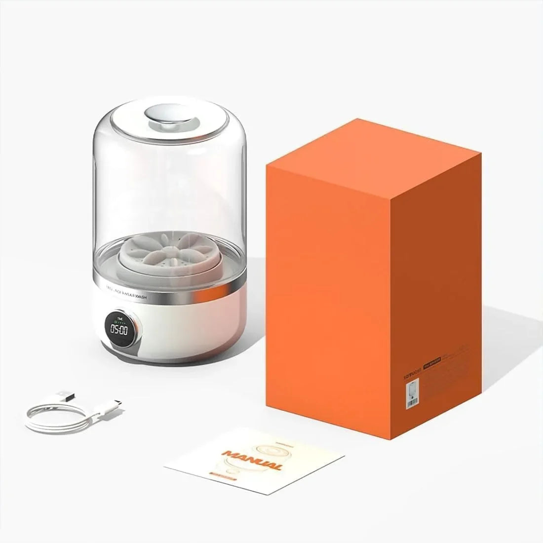 Portable Mini Washing Machine - Cordless Laundry for Travel & Dorms