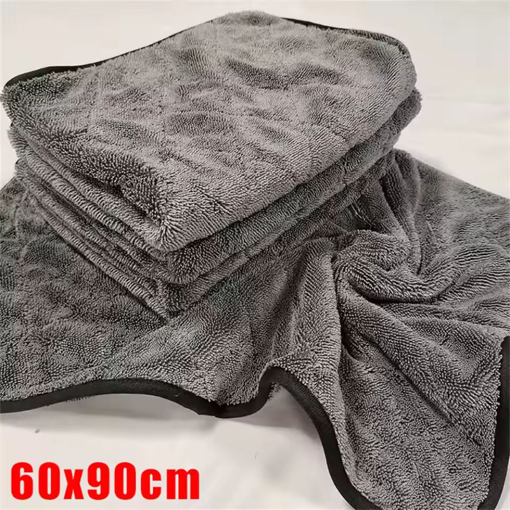 1200GSM Microfiber Twist Car Wash Towel - Scratch-Free Cleaning