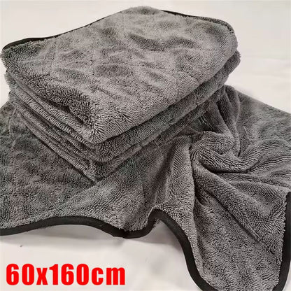 1200GSM Microfiber Twist Car Wash Towel - Scratch-Free Cleaning